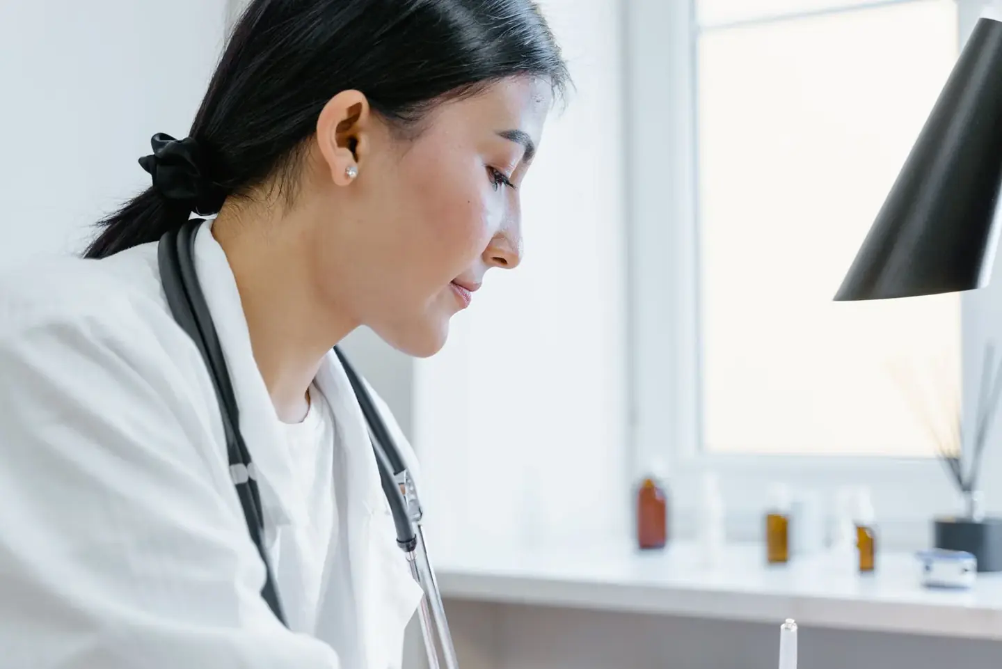 Results being read through with the patient